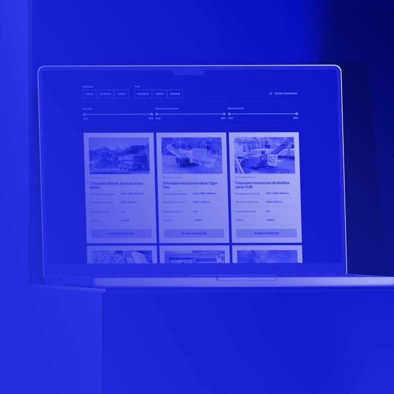 Case de criação de site responsivo e multilinguagem.